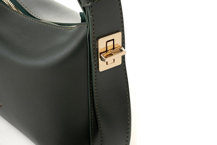 Vince Camuto Bolso Verde Oscuro, Polipiel, 24x10x16 cm